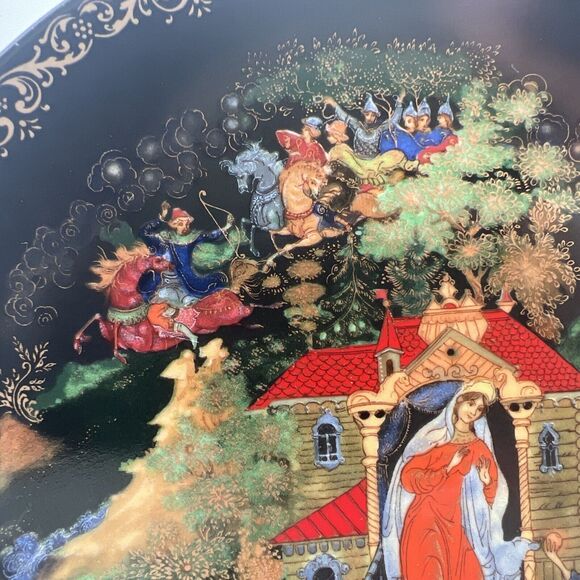 2 VTG Bradford Russian Legends Fairy Tales 1988 Collector Plates 1 & 2 Signed #d - Picture 5 of 16